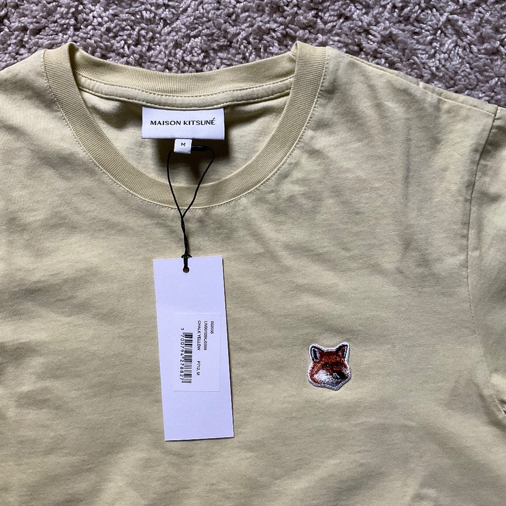 Maison Kitsune Fox Head Patch Regular Tee-Shirt. … - image 7